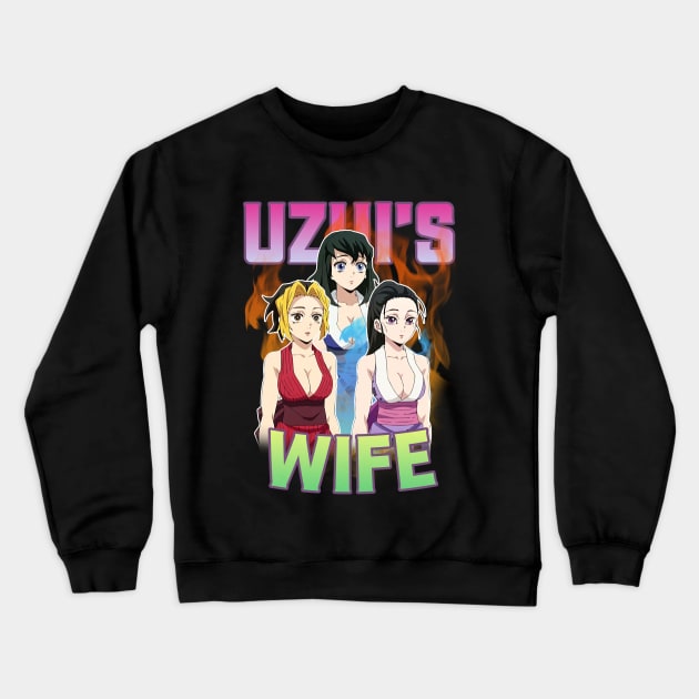 Bootleg Demon Slayer Uzui Wife Crewneck Sweatshirt by inosukeino